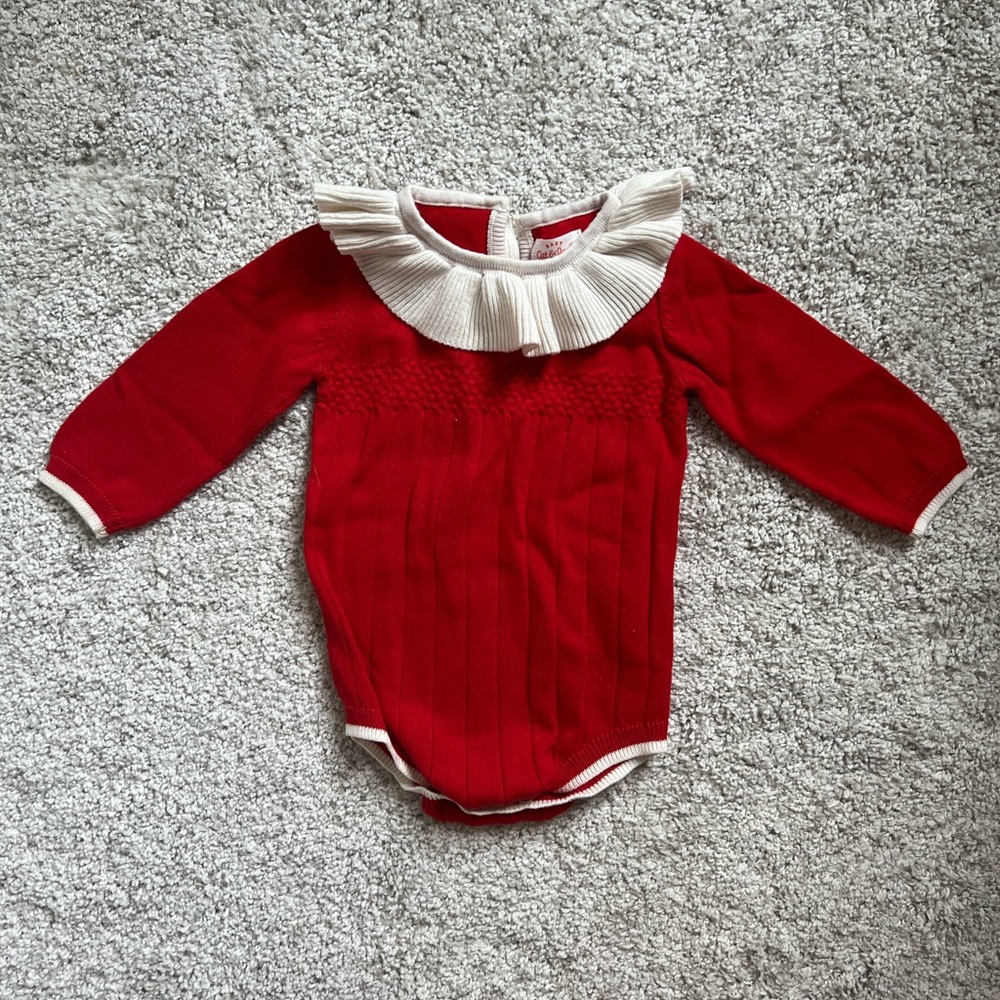 3-6 month baby sweater onsie